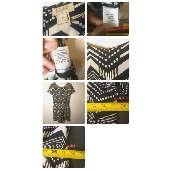 J. Crew Navy/White Short Sleeve Shorts Romper Size 00 - Picture 2 of 2